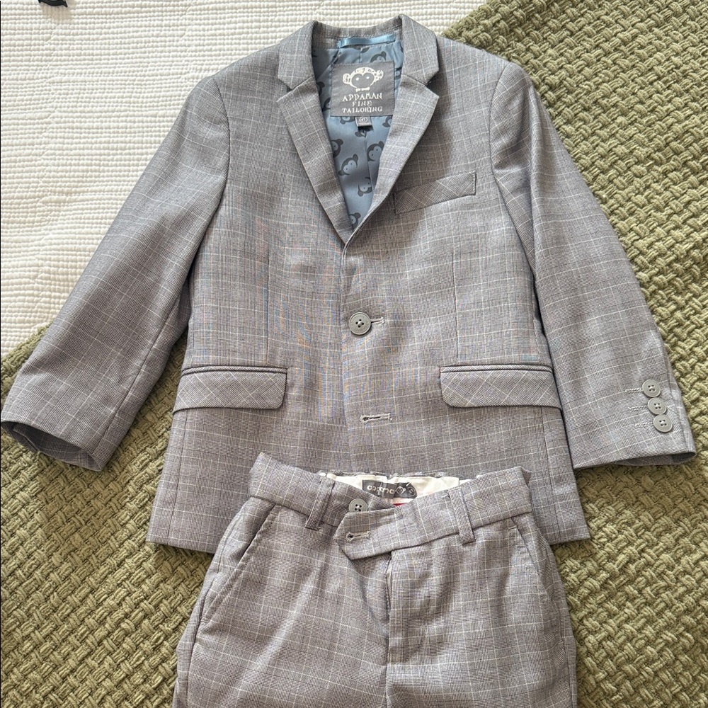 Appaman Light Gray Boys' Suit Set